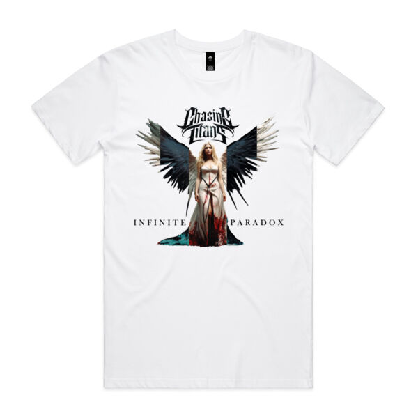 Infinite Paradox White Single Side Print - AS Colour Mens Staple T shirt Thumbnail